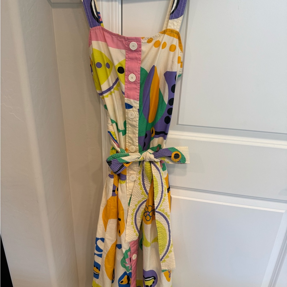 Zara Multicolor Button-Down Dress